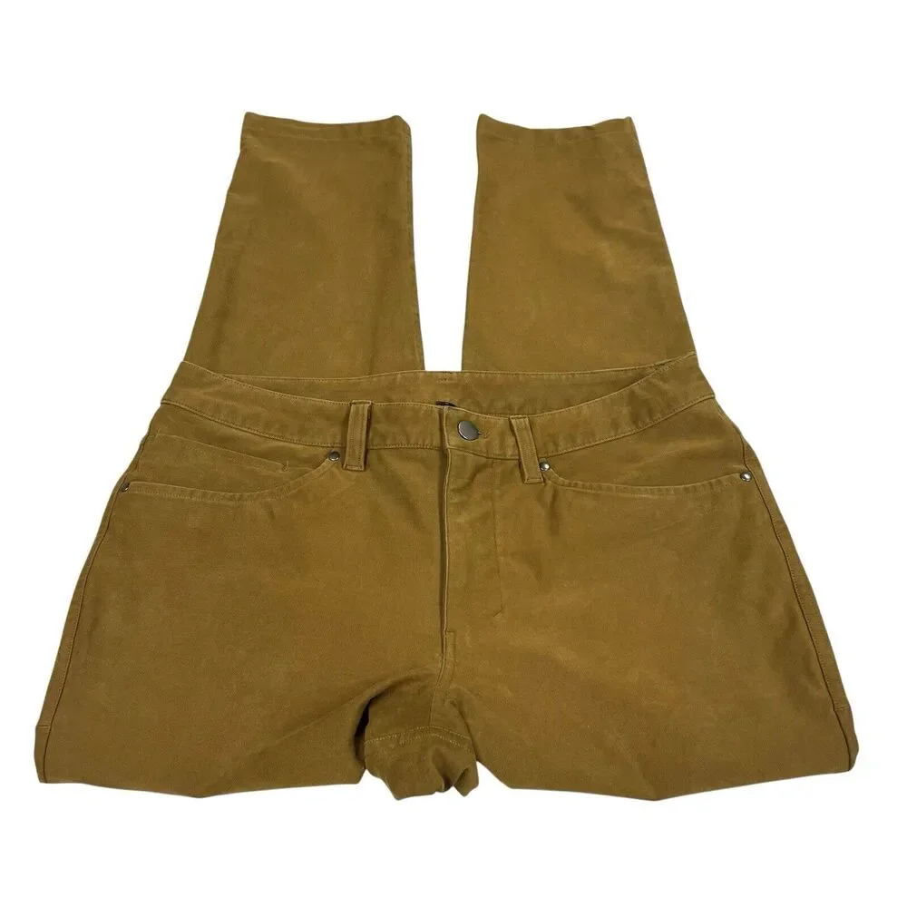 LULULEMON Mens Brown Chino Outdoor Skinny Pants Size 31